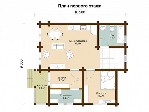 1 этаж - 78,4